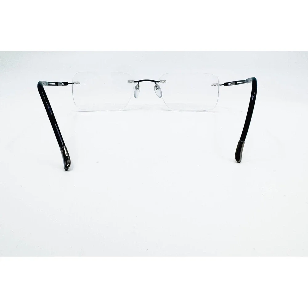 Silhouette Rimless Eyeglasses Mens Black Titan Minimal Art 5227 60 6061 140
